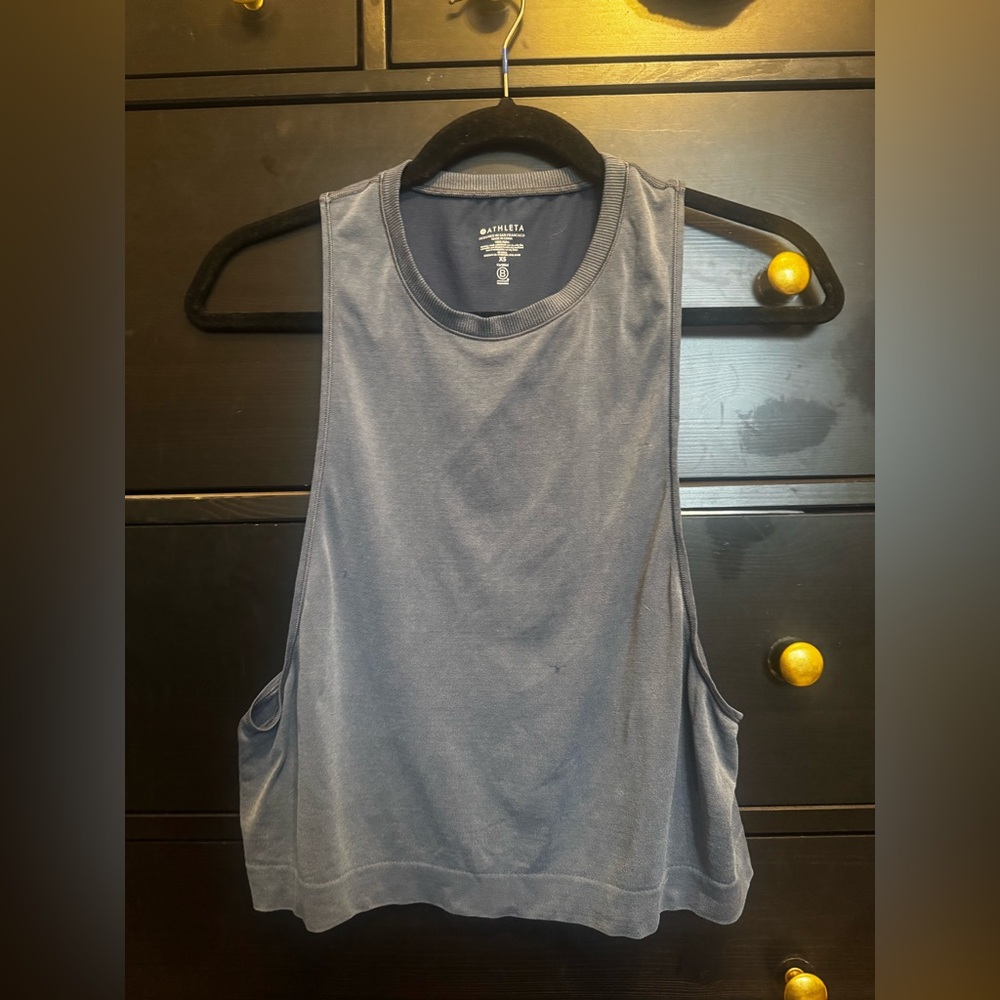Athleta Women's Slate Blue Muscle Tee